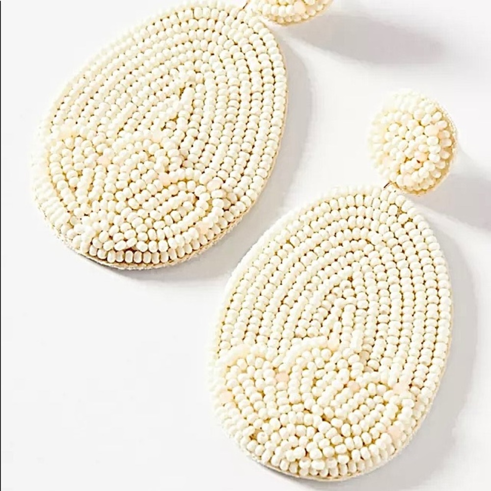 NWT Anthropologie Llani Faye Beaded Drop Earrings - Picture 12 of 14